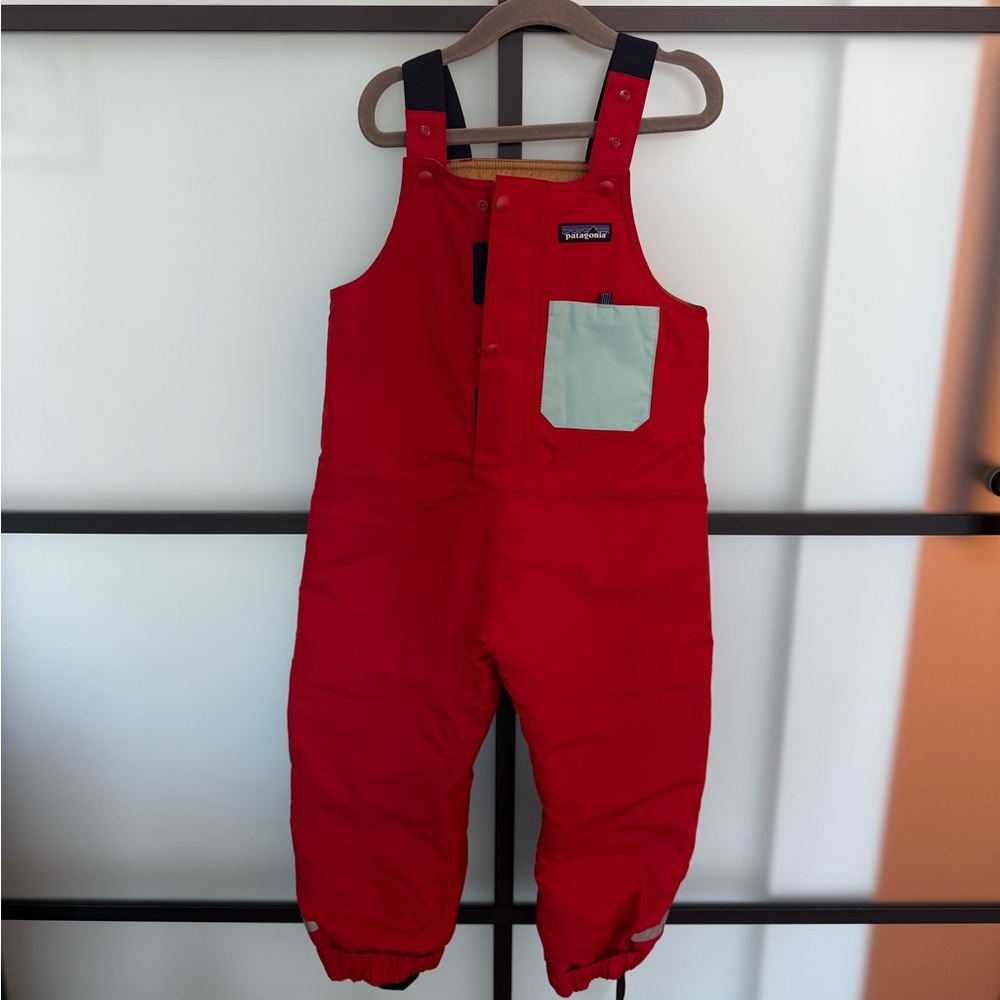 Patagonia Toddler Snow Pile Bibs in 3T